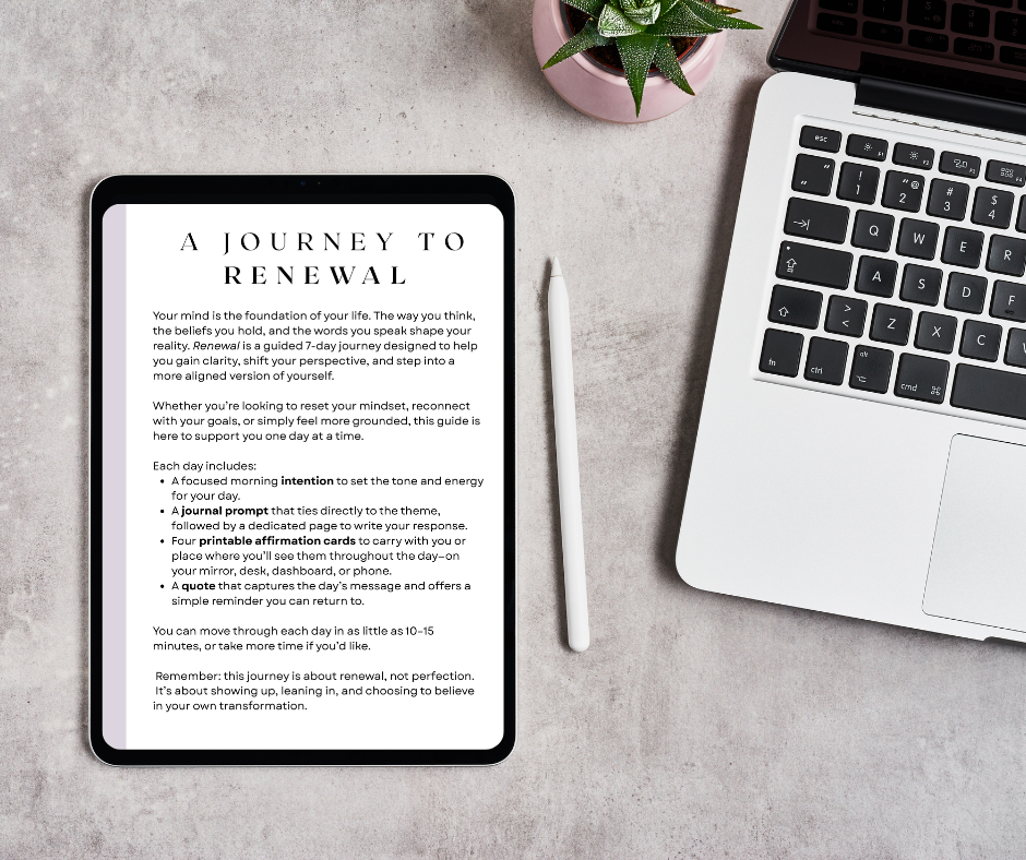 Renewal: A 7-Day Guide to Intentional Alignment (Digital Workbook)