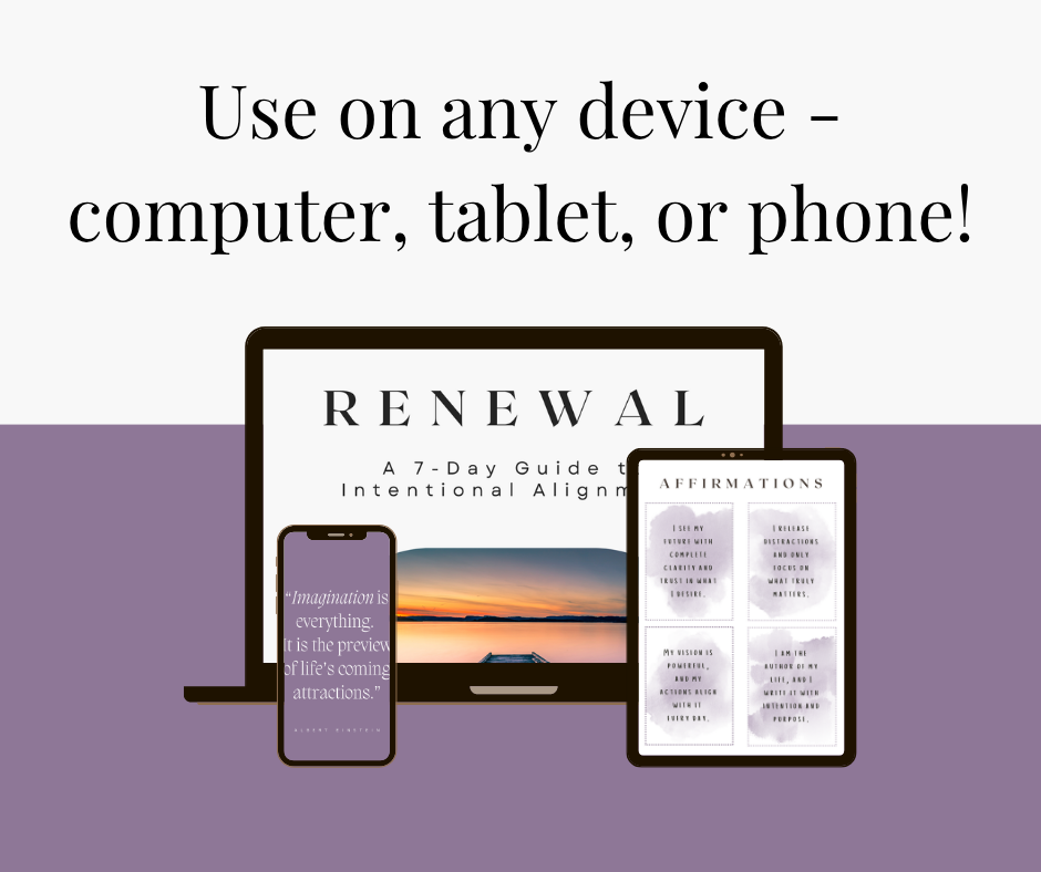 Renewal: A 7-Day Guide to Intentional Alignment (Digital Workbook)